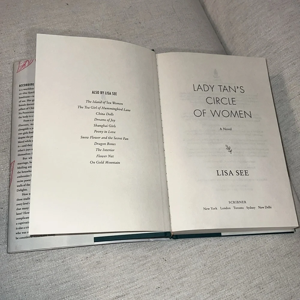Lady Tan's Circle of Women by Lisa See book hardcover historical novel read - Picture 5 of 5